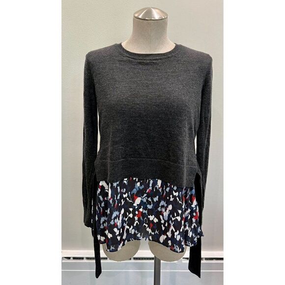 Club Monaco Azamik Layered Wool Long-Sleeve Sweater in Size L - Picture 2 of 8